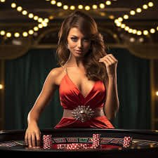Android APK installation of situs depo showing Caribbean Stud Poker table list